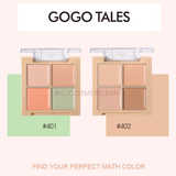  Bảng Triệt Sắc Che Khuyết Điểm 4 ô GOGO TALES Traceless Concealer - Kèm Cọ Nội Địa Trung 