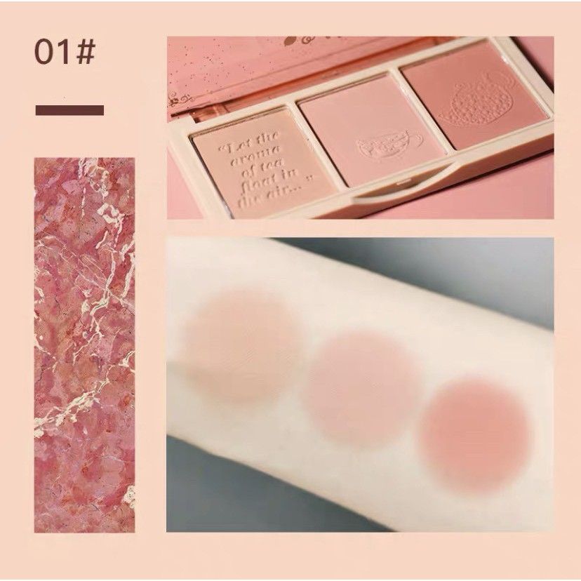  Bảng Má Hồng 3 Màu HOLD LIVE Secret Garden Blush 