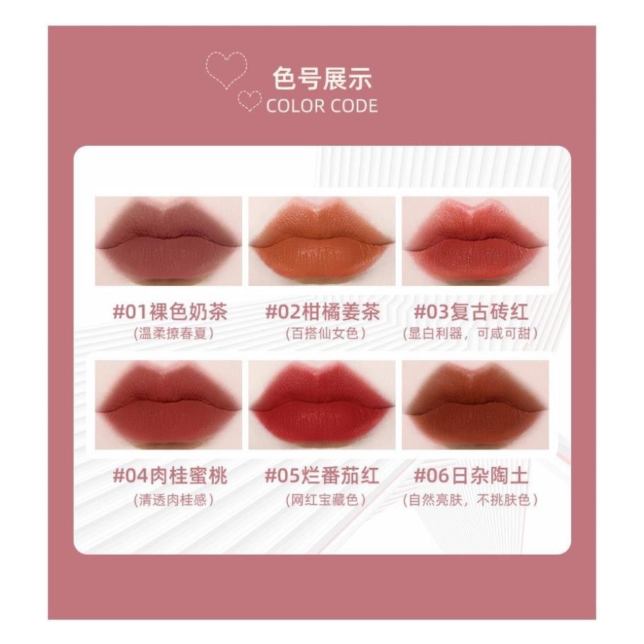  Son Thỏi Lì Ren MAFFICK Lace Honey Whisper Light Mist Matte Lipstick Nội Địa Trung Chính Hãng 