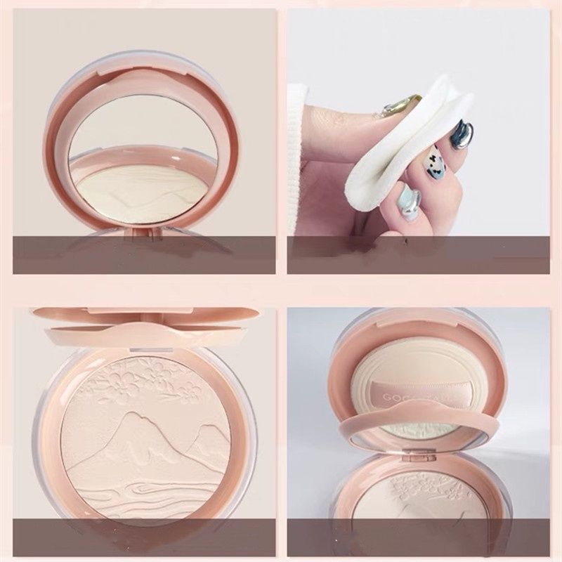  Phấn Phủ Nén Fuji Hoa Anh Đào Kiềm Dầu  GOGO TALES Flower Girl Mount Fuji Pressed Powder 