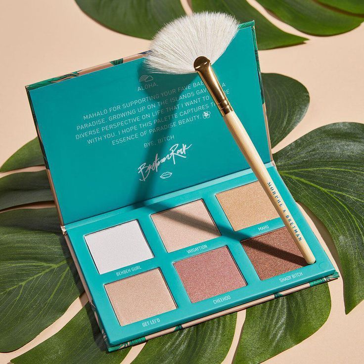  Bảng Phấn Bắt Sáng Highlight 6 Ô Kèm Cọ MORPHE X BRETMAN Babe In Paradise 