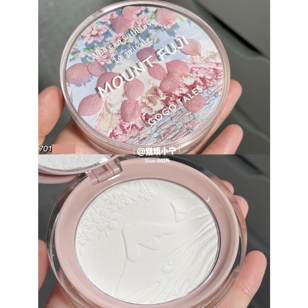  Phấn Phủ Nén Fuji Hoa Anh Đào Kiềm Dầu  GOGO TALES Flower Girl Mount Fuji Pressed Powder 