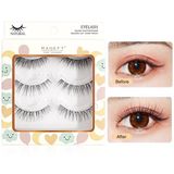  Hộp 3 cặp lông mi giả tự nhiên MAANGE Magefy False Eyelashes 