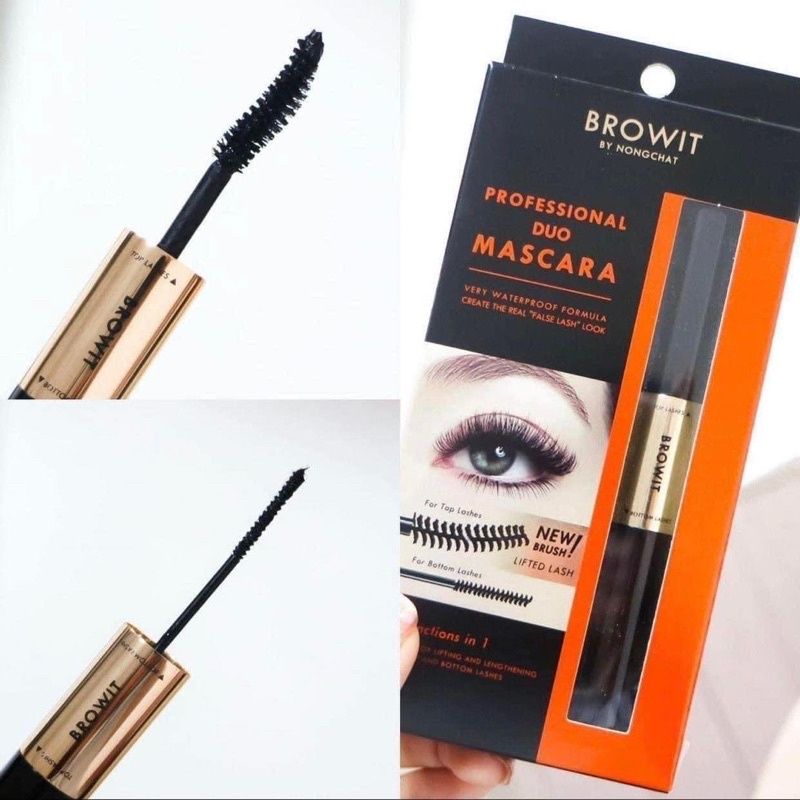 MASCARA 2 ĐẦU BROWIT BY NONGCHAT PROFESSIONAL DUO MASCARA SEXY BLACK