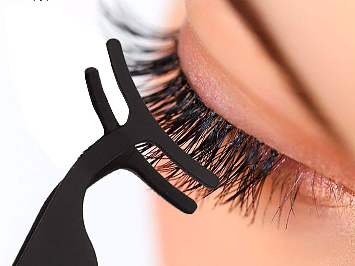 Nhíp Gắn Lông Mi Giả Kim Loại MAANGE False Eyelashes Applicator Tool N