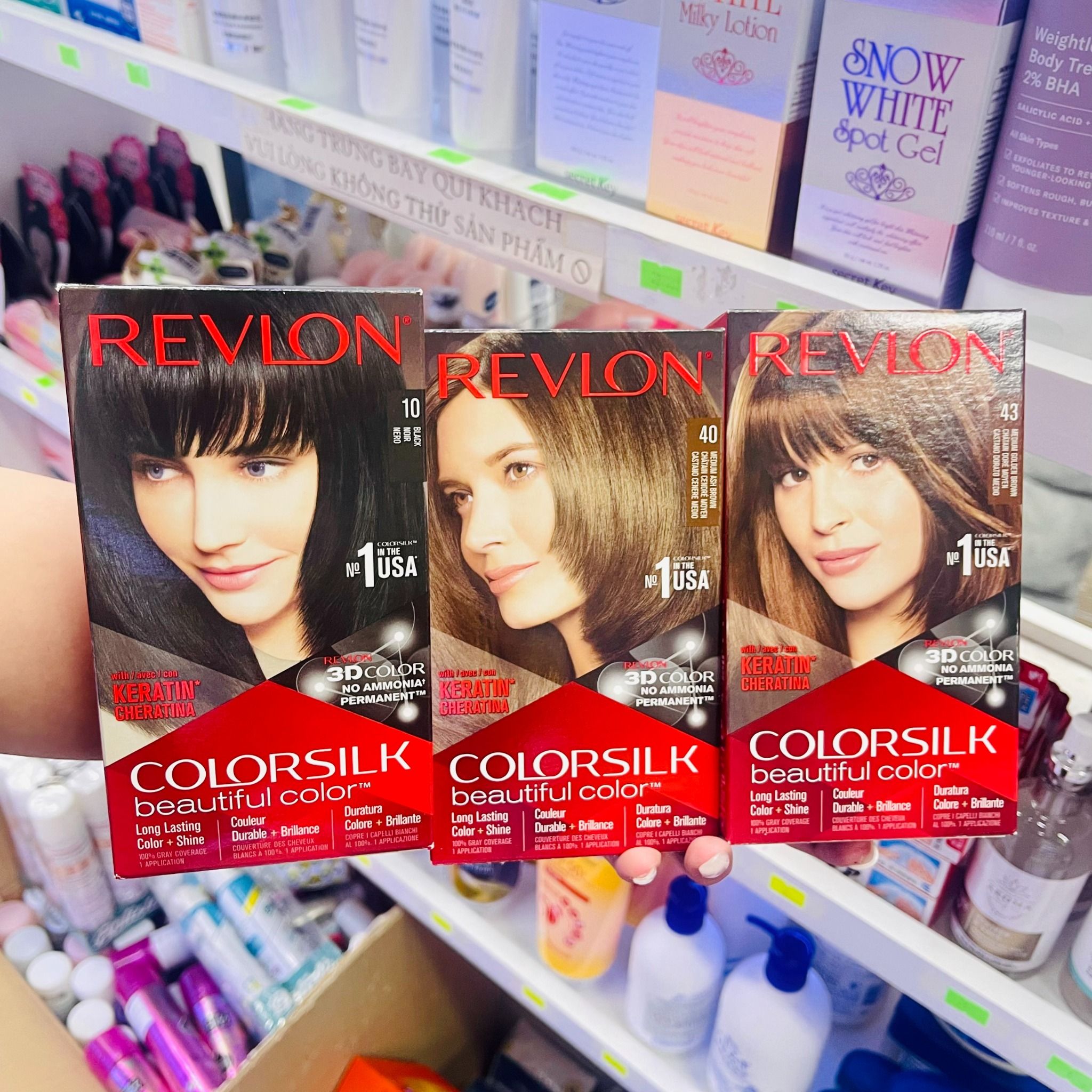  Nhuộm Tóc Revlon Colorsilk Beautiful Color Permanent Hair Color 