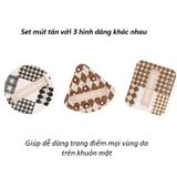  Sét Mút Tán Nền GOGO TALES Houndstooth Cloud Sensation Puff 