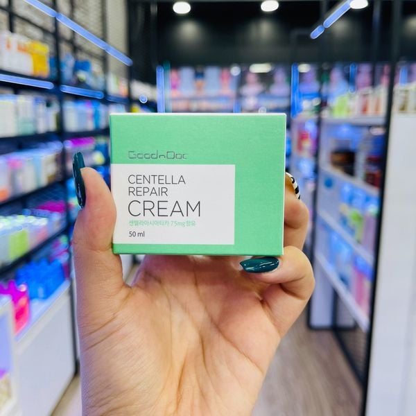  Kem Phục Hồi Trắng Da Rau Má GOODNDOC Centella Repair Cream - 50g 