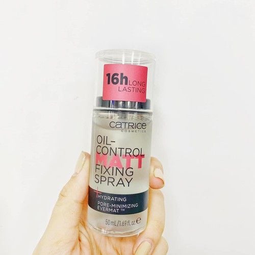  Xịt Khoá Nền Kiềm Dầu Giữ Lớp Makeup CATRICE Oil Control Mat Fixing Spray - 50ml 