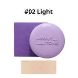  Phấn Phủ ABOUT TONE Raise Your Beauty Tone Purple (Limited Edition Phấn Eglips Blur Đen) 