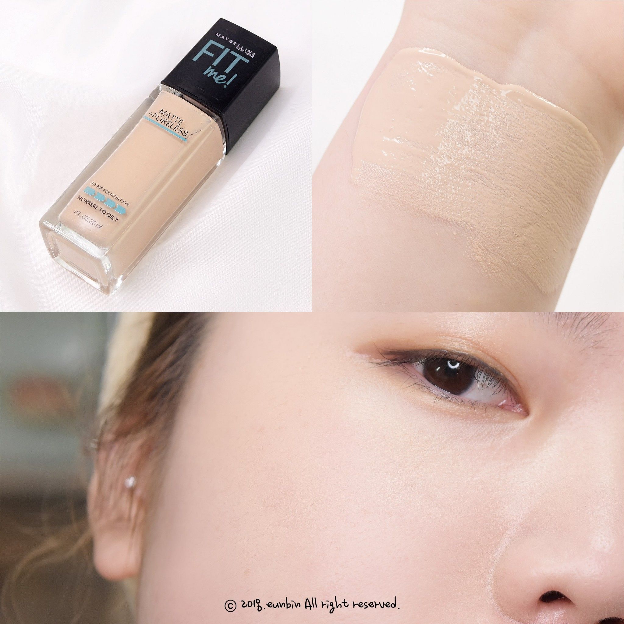  Kem Nền Mịn Lì Maybelline Fit Me Matte + Poreless Foundation 