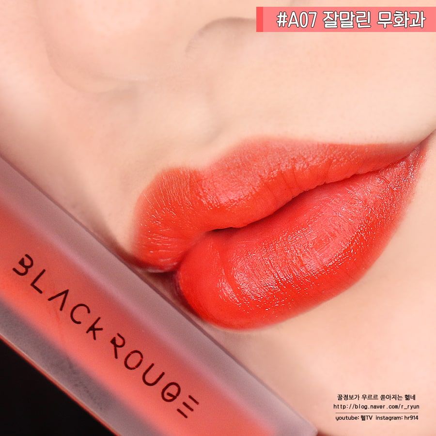  Son Kem Lì BLACK ROUGE Air Fit Velvet Tint Ver 1: The Red (A01 -> A07) 