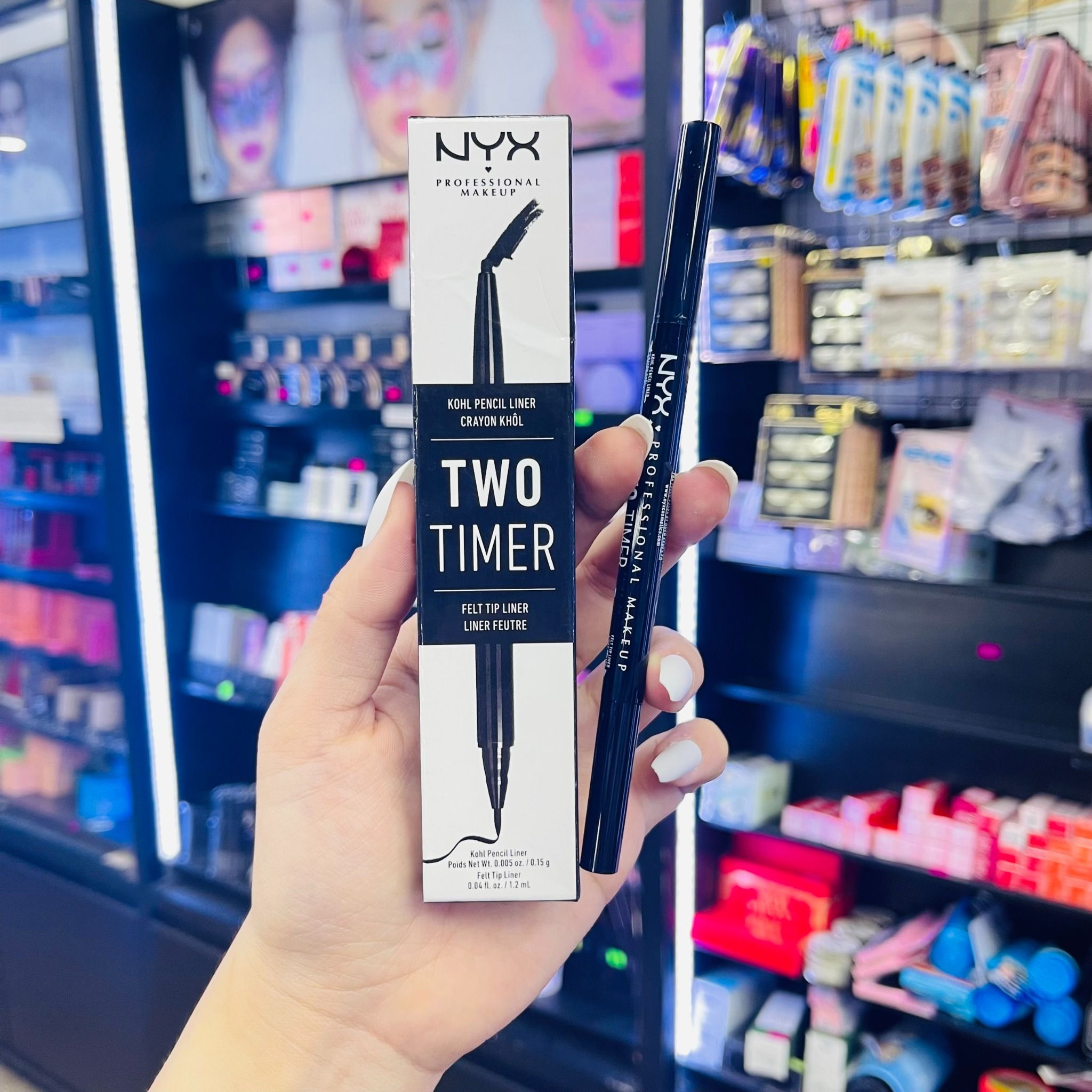  Kẻ Mắt 2 Đầu Sáp/Bút Lông NYX Professional Makeup TWO TIMER Waterproof Liner 