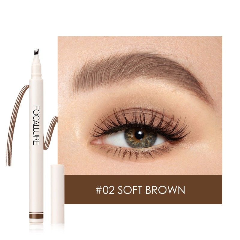 Bút Phẩy Sợi Chân Mày 3D FOCALLURE Fluffmax Tinted Brow Ink Pen | FA-161