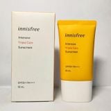  (Mẫu Mới) Kem chống nắng hàng ngày Innisfree Intensive Triple Shield Sunscreen SPF50+ PA++++ 