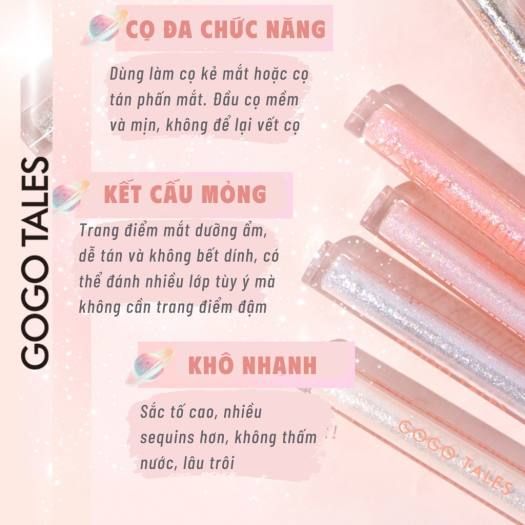  Nhũ Mắt Kim Tuyến dạng lỏng bám màu lâu trôi GOGO TALES Ice Glitter Galaxy GT434 