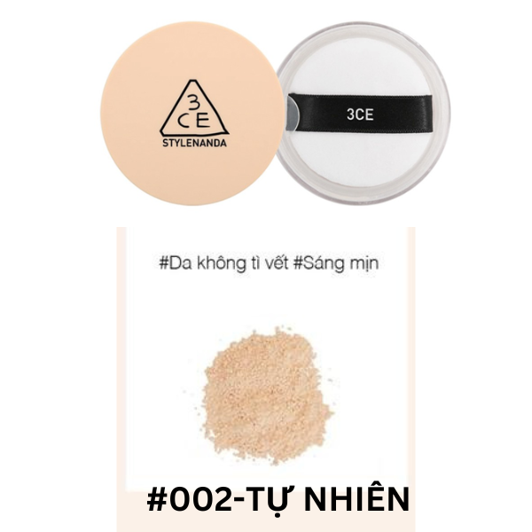  Phấn Phú  3CE Natural Finish Loose Powder 