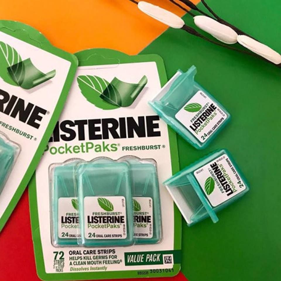  Miếng Ngậm Thơm Miệng LISTERINE Pocketpaks – Loại 3 vỉ X 24 Miếng 