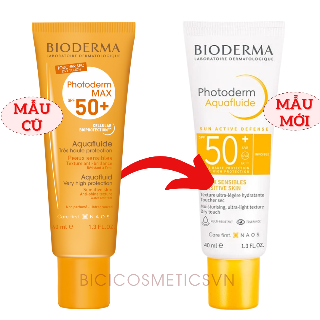  (Mẫu mới) Kem Chống Nắng Phổ Rộng BIODERMA Photoderm AquaFluide SPF 50+ 