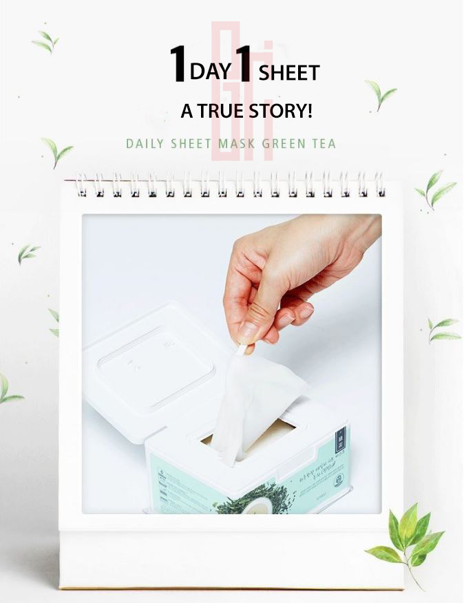 A'PIEU - Daily Sheet Mask Green Tea Bici Cosmetics