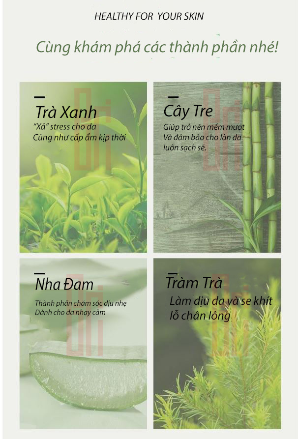 A'PIEU - Daily Sheet Mask Green Tea8 Bici Cosmetics