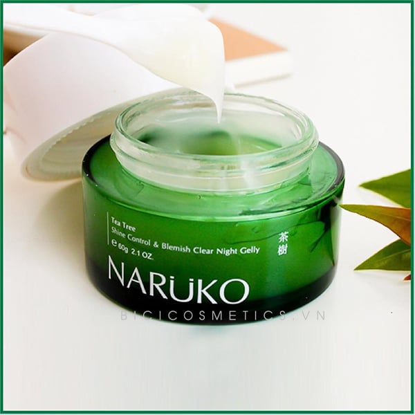 NARUKO Tea Tree Shine Control & Blemish Clear Night Gelly3 - Bici Cosmetics