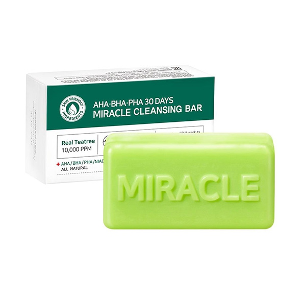 Xà phòng Miracle AHA- BHA- PHA 30 days Cleansing Bar -bicicosmetics