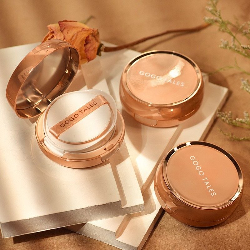 Phấn Nước Cushion GOGO TALES Moist Air Kiềm Dầu, Che Khuyết Điểm ( Kèm Lõi)