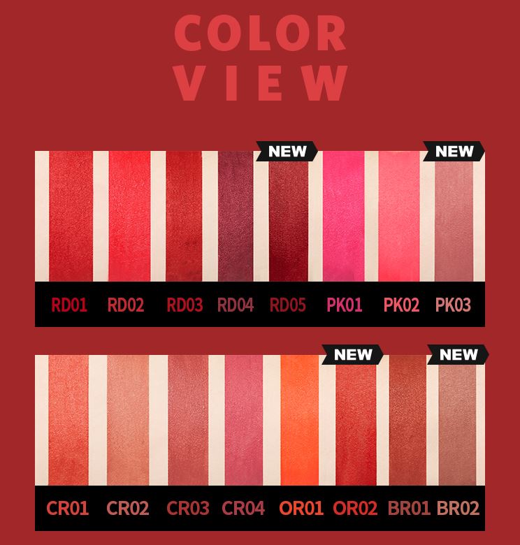 Bảng màu son A'pieu Wild Matt Lipstick với nhiều tone màu lựa chọn 1