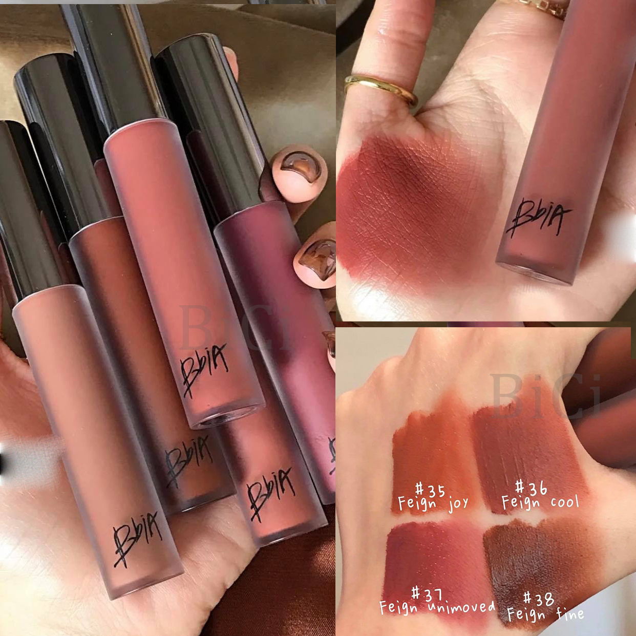  (Màu Mới 39) Son Kem BBIA Last Velvet Lip Tint Version 8 (màu 35 - 36 - 37 - 38- 39) 