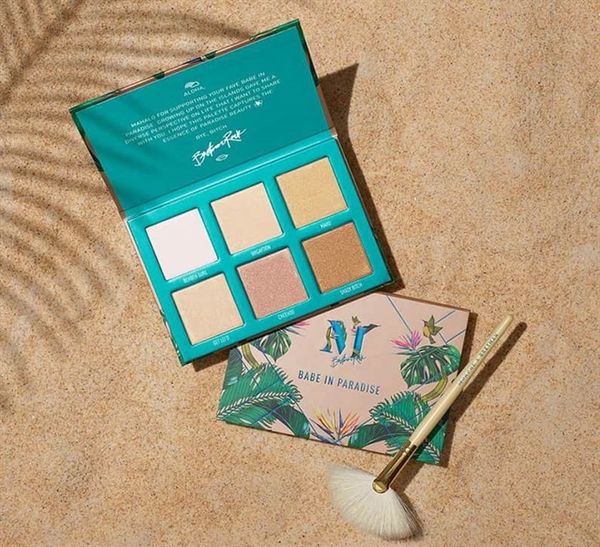  Bảng Phấn Bắt Sáng Highlight 6 Ô Kèm Cọ MORPHE X BRETMAN Babe In Paradise 