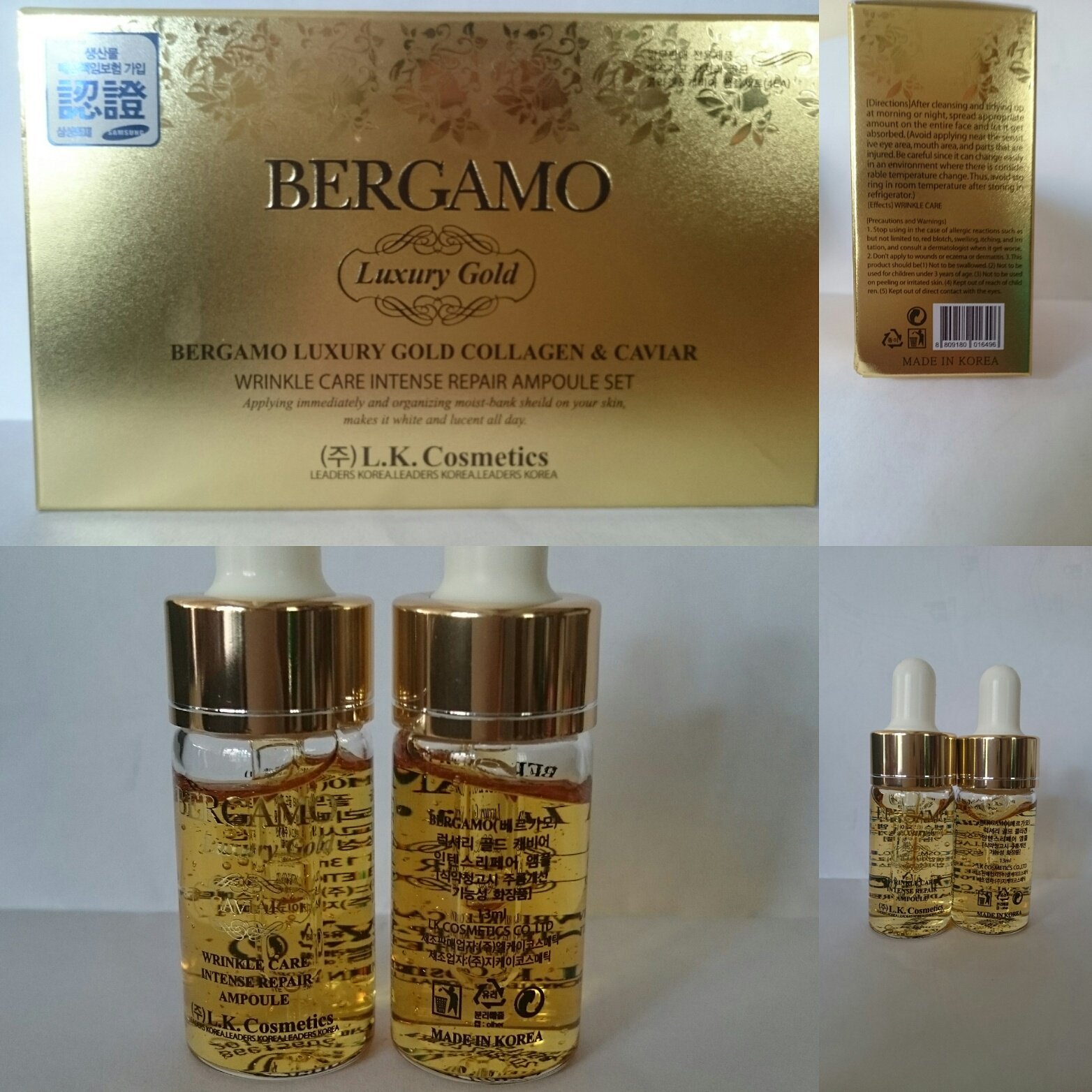 Bergamo Luxury Gold Collagen & Caviar8- bici cosmetics