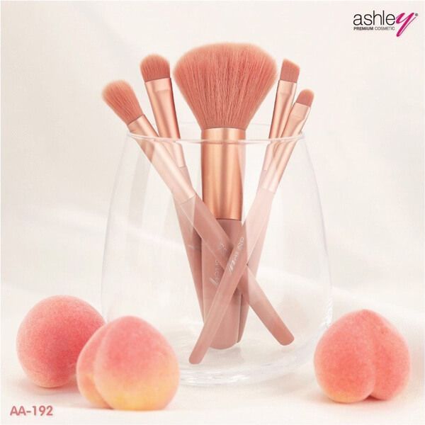  Set 5 cọ trang điểm Ashley Peachy Brush Set 5Pcs 