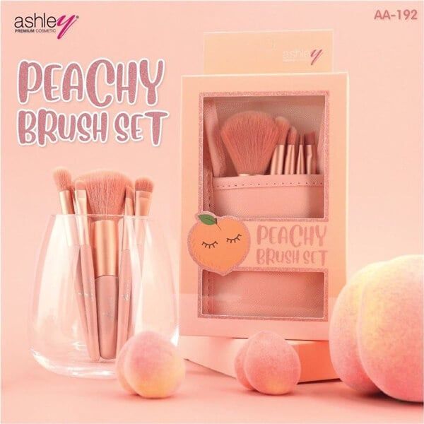  Set 5 cọ trang điểm Ashley Peachy Brush Set 5Pcs 