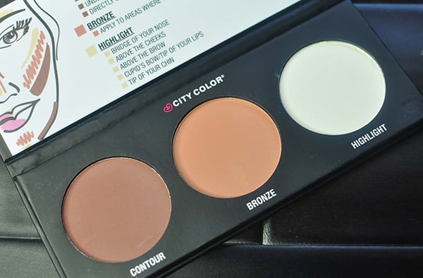 Phấn tạo khối 3 ô City Color Contour Effects Palette 1