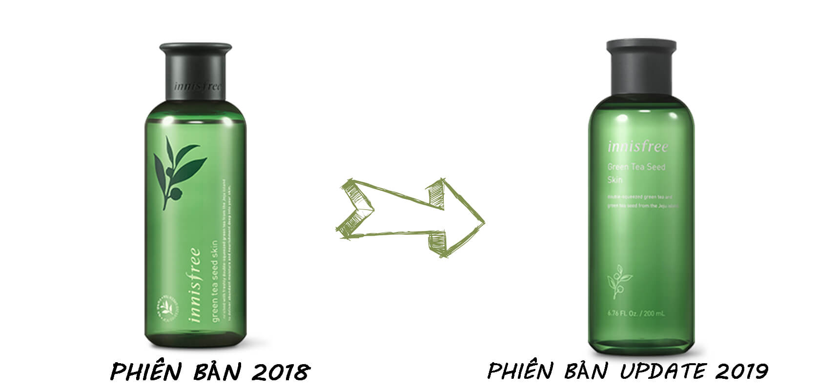 Nước Hoa Hồng Innisfree Green Tea Seed Skin là phiên bản vừa được update năm 2018 của hãng Innisfree