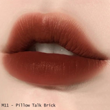  Son Kem Lì MERZY Noir In The Mellow Tint #M11 Pillow Talk Brick - Vỏ Đen 