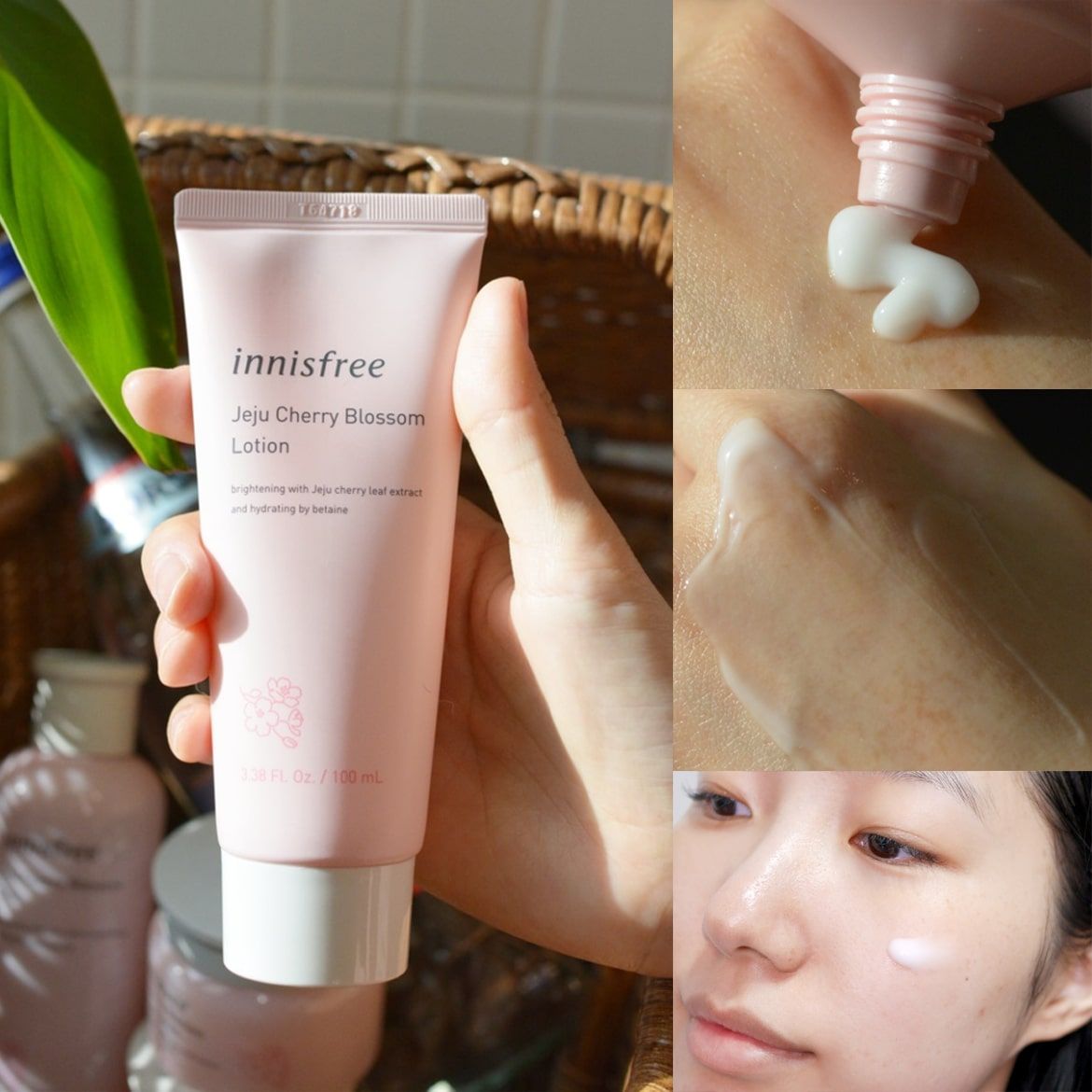  Bộ Kit Dưỡng Trắng 2 Món Innisfree Jeju Cherry Blossom Duo Kit 