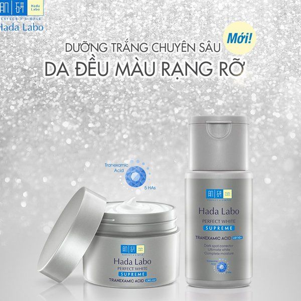  Kem Dưỡng Trắng Da Chuyên Sâu Hada Labo Perfect White Cream 