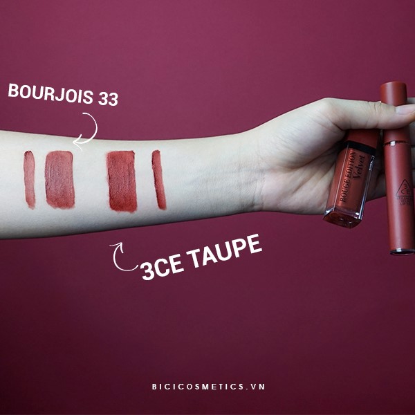 Bourjois 33 và 3CE Taupe