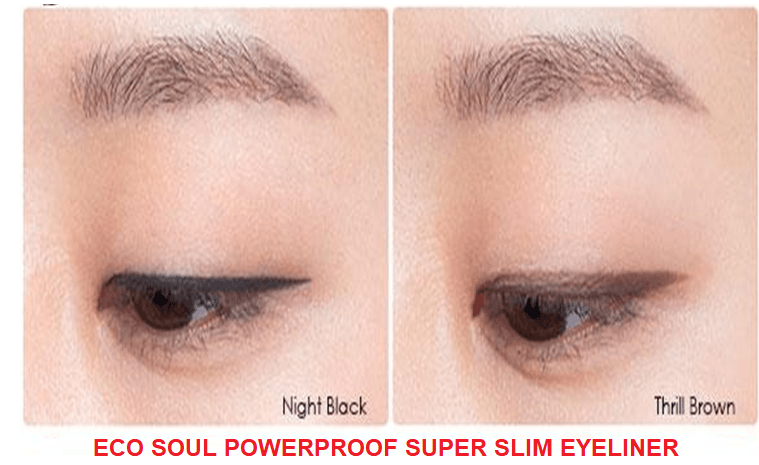 Cách sử dụng Eco Soulpowerproof super slim eyeliner