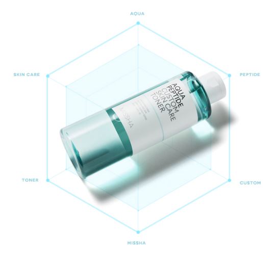 Nước Hoa Hồng Missha Aqua Peptide Custom Skin Care Toner 2- Bici Cosmetics