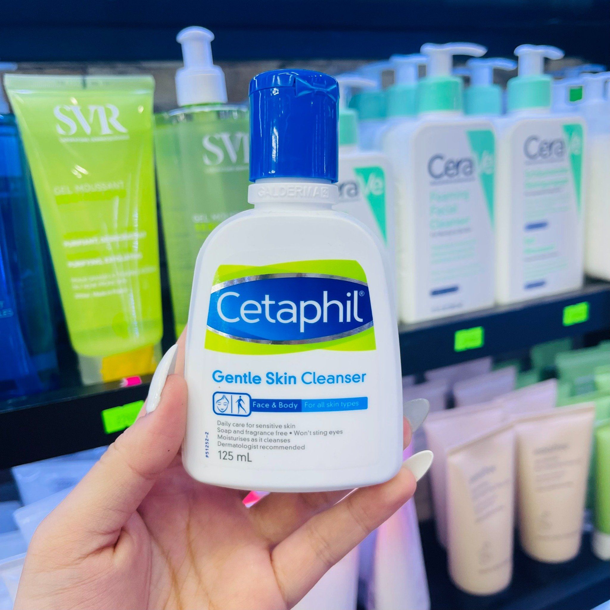  Sữa Rửa Mắt Lành Tính Dịu Nhẹ CETAPHIL Gentle Skin Cleanser Sensitive Daily Cleansing Face Wash 125ml 