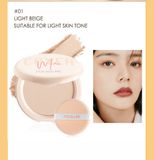  Phấn Nén Kiềm Dầu Mịn Da FOCALLURE Cover Max Two Way Cake Pressed Powder 