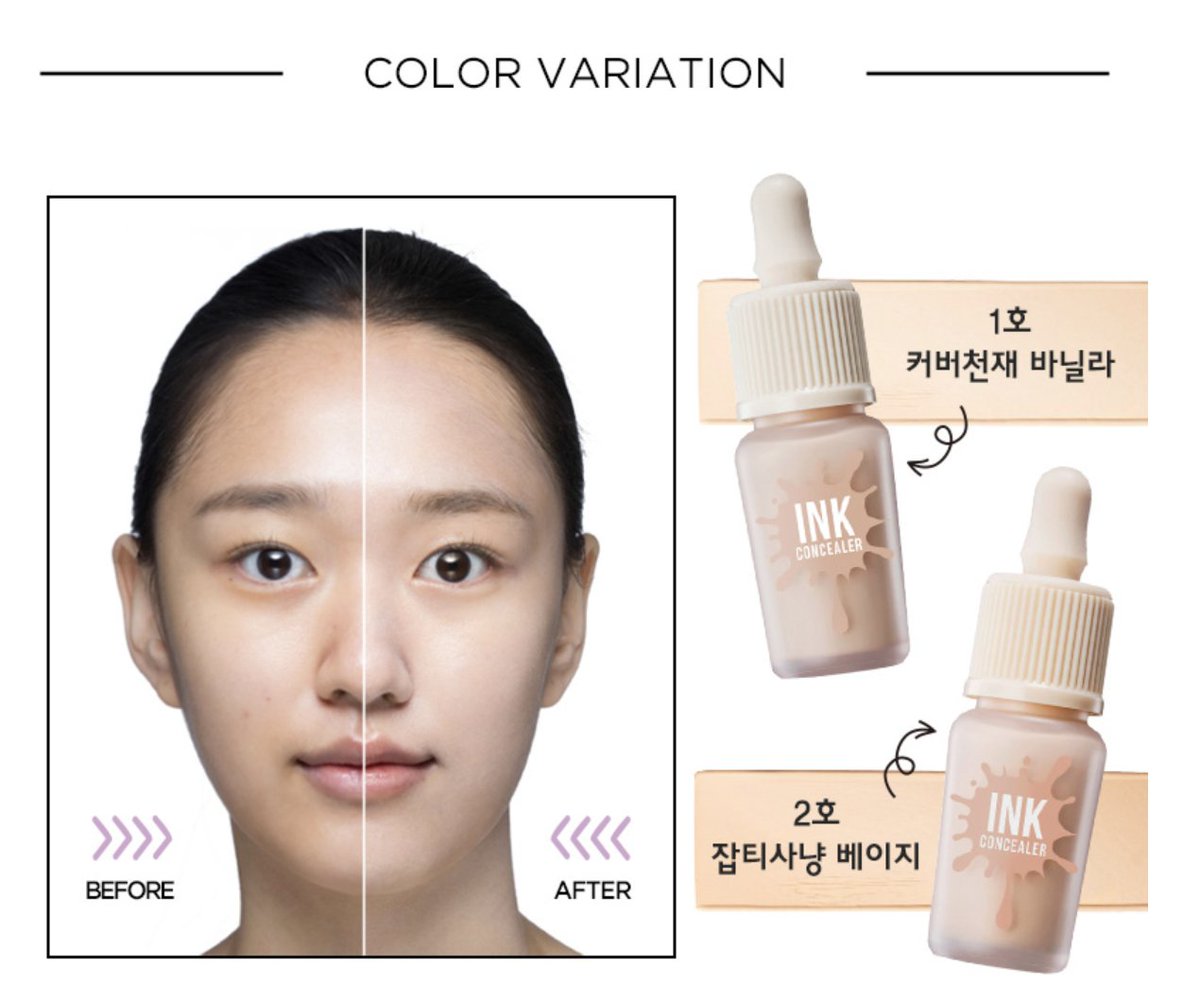 Kem che khuyết điểm Ink Concealer Peripera cho lớp nền hoàn hảo