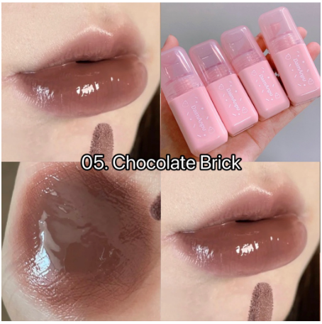  Son Bóng Lùn Dưỡng Ẩm DAIMANPU Doughnut Mirror Lip Glaze 