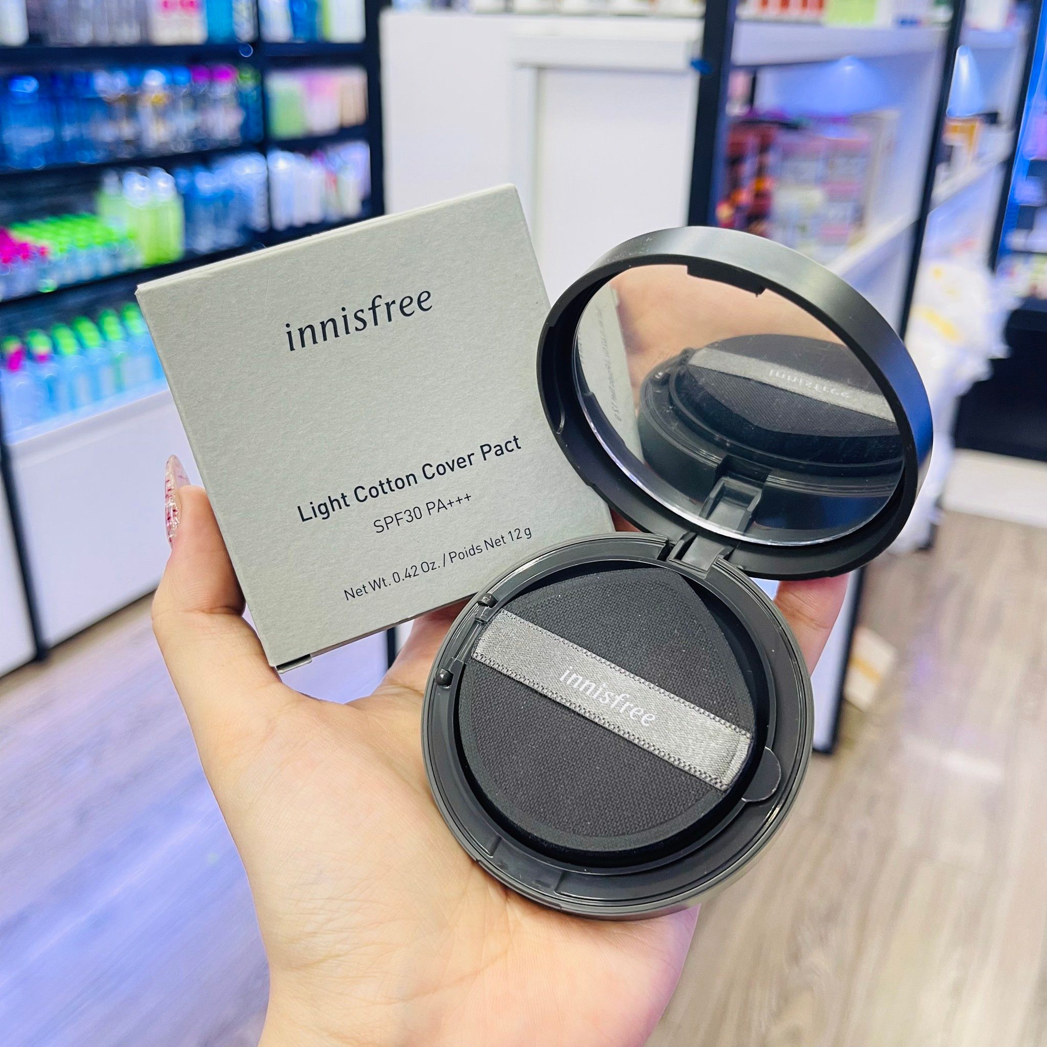 Phấn Phủ Dạng Nén Kiềm Dầu, Che Phủ Tốt, Cho Lớp Nền Nhẹ Như Bông Inni Bicicosmetics