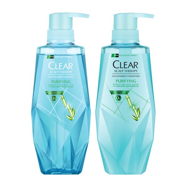  Dầu Gội, Dầu Xả Thanh Lọc Cho Tóc Clear Scalp Therapy Anti-Dandruff Shampoo Purifying 380ml 