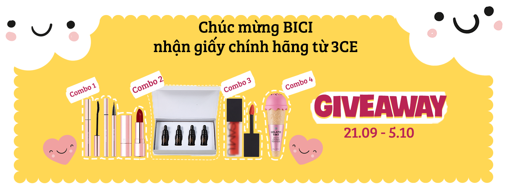 BICI COSMETICS TẶNG QUÀ CỰC KHỦNG DUY NHẤT TRONG NĂM 2018