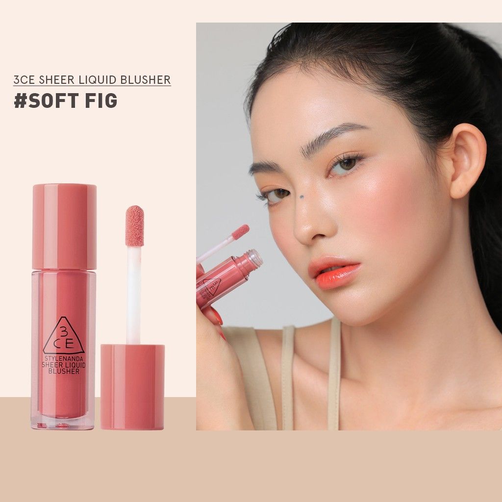  Má Hồng Dạng Kem 3CE Sheer Liquid Blusher 3g 